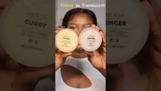 Yellow vs Translucent Setting powder #merakcosmetics