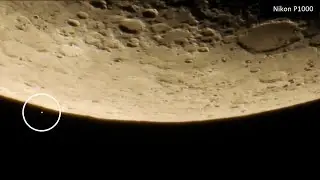 Occultation of a bright star by the Moon. Nikon P1000 - zooming in on the Moon and the Star!