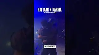 Raftaar X Karma | Raftaar Karma live show #Shorts