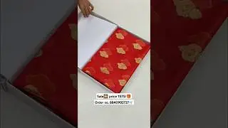 Latest fancy banarasi saree ✨ new lonch sarees collection 2024 / #available #saree #red