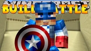 Minecraft - BUILD BATTLES - CAPTAIN AMERICA BUILD OFF!