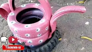 IDRIAS DE ARTESANATOA COM PNEUS VELHO  PARA JARDIN