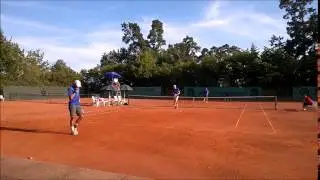 2. Tennis Bundesliga 2015: Marterer/Reisch (SC Uttenreuth) gewinnen Doppel gegen Großhesselohe