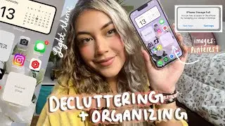 Decluttering/Organizing my iPhone 13 pro max *light theme*
