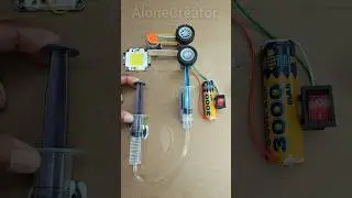 How I Generate Electricity Using Hydraulic Tire Power | #shorts #tech #dcmotor