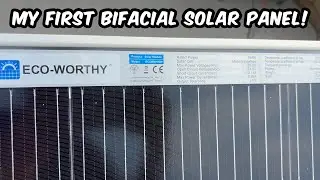 ECO-WORTHY Bifacial 195W Solar Panel | Unboxing and test