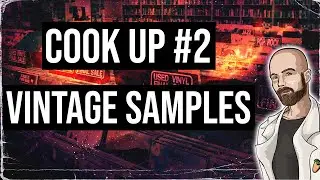 Cooking up some Vintage Samples and rapping over one of them