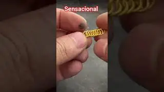 como fazer um anel de ouro 18k #viralvideo #shorts