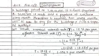 Down payment Numericals|engineering economic|unit-3 BECIVIL Pu,Pou,Diploma
