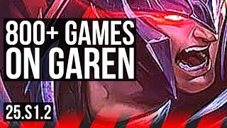 GAREN vs HEIMERDINGER (TOP) | 800+ games | KR Master | 25.S1.2