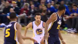 Steph Curry Puts Derrick Favors in the Blender
