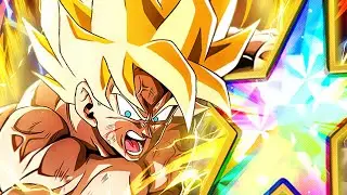 WOW HERE HE IS!!!!!!!!!! 100% EZA LR INT NAMEK SSJ GOKU! (DBZ: Dokkan Battle)