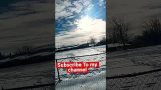 Sunny day in lethbridge Alberta Canada #Winters