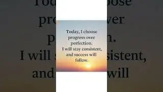 Morning Motivation 🌞 | Progress Over Perfection #motivation #quotes #morningaffirmations