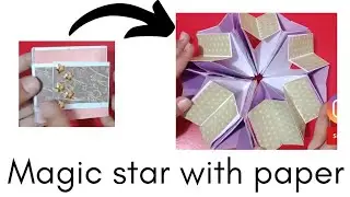 Magic photo star with paper #papercraft #birthdaycard #artandcraft #viral #creativeideas #craftidea