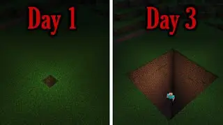 If you find a hole on surface that keeps getting bigger, Stay away from it! (Bedrock Creepypasta)