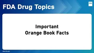 Important Orange Book Facts