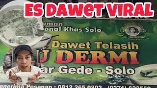 Antri Es Dawet Viral di Pasar Gede