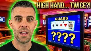 Guest SMASHES the High Hand Bonus TWICE! Heads Up Hold'em Poker