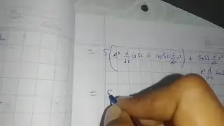 Find second order derivative of e^x sin5x | E. X 5.7 Q. 6 | Class 12 maths