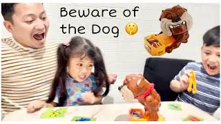 Play Bad Dog (Beware of the Dog) with Haven, Avy and Dadi - so scary #family #kids