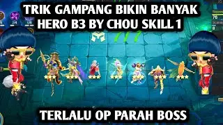 TRIK GAMPANG BIKIN BANYAK HERO B3 PAKE CHOU SKILL 1||COMMANDER BARU MAGIC CHESS