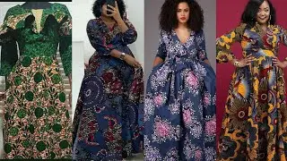 🆕️TR&Egrave;S BELLE ROBE LONG AFRICAINE EN WAX/PAGNE MAXI/BOUBOU 2022 ANKARA DRESS AFRICAN DRESS ASOEBI