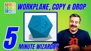 Master Workplane, Copy & Drop in Tinkercad | Dynamite Dice in Minutes!