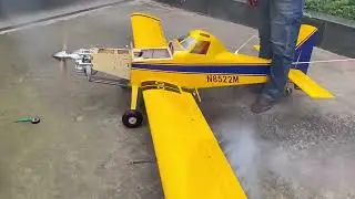 LEGEND HOBBY 118&rdquo; AIR TRACTOR 802 Simulated Sprayer Kit testing. Engine is DLE 55RA LEGENDHOBBY.com