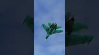 Su-27 Flanker Takeoff in Slow Motion #military #aviation