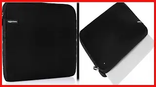 Amazon Basics 15 6 Inch Laptop Sleeve, Protective Case with Zipper   Black