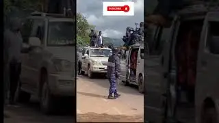 BOBI WINE MEETS POLICE ROADBLOCK #politicalnews #shorts #viral #trending #trendingshorts