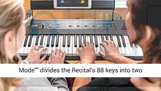 Alesis Recital &ndash; 88 Key Digital Electric Piano Keyboard with Semi Weighted Keys, Power Supply, Buil