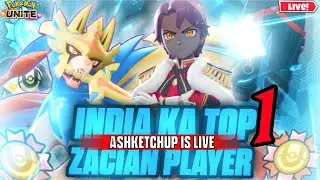 Global Top 8 Zacian Player Is Live Pokemon Unite Rank Up