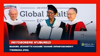 Madamu Jeannette Kagame yahawe Impamyabumenyi y’Ikirenga (PHD) ku bw’umusanzu we mu miyoborere