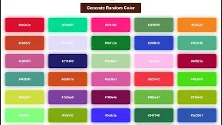 Random Color Generator  html css js