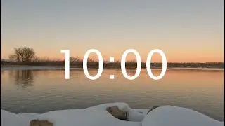 10 Minute Timer in 4K - LoFi Sunrise Mountain View Classroom Countdown Timer