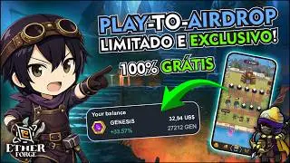 JOGO NOVO NFT GR&Aacute;TIS VAI PAGAR MUITO! | ETHERFORGE