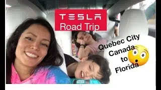 Tesla Model 3 Road Trip Ville de Qu&eacute;bec Canada &agrave; Fort Lauderdale en Floride