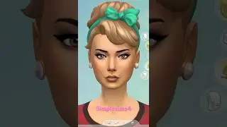 Sims 4 part 2 of creating and elegant sim! #sims #sim #simmer #sims4 #sim4 #create #creation #game