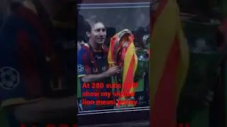 At 280 subs I will show my signed lion Messi jersey😮