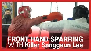 Front hand sparring with 