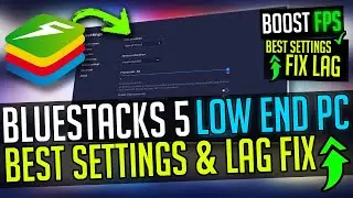 Blue stacks Lag Fix after OB36 Update 120+ FPS Settings for Low End Pc