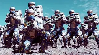 Starfield - Ecliptic Mercenaries VS Crimson Fleet Pirates! - Cinematic NPC War