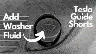 How to Add Washer Fluid to Tesla Model 3 | Tesla Guide Shorts #shorts #tesla