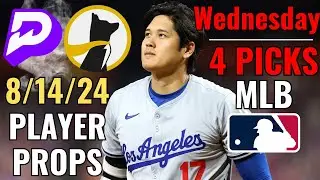 PRIZEPICKS UNDERDOG MLB WEDNESDAY 8/14 CORE PLAYER PROPS!!
