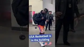 USA Basketball arrives for Olympics