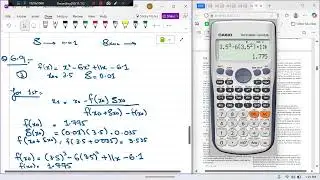 Root Finding Method (Modified Secant Method)