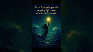 &ldquo;From the depths you rise, carrying light born of your own courage.&rdquo; 💫