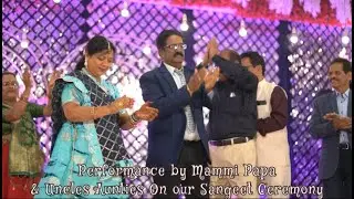 Performance in Sangeet by Mammi Papa & Uncles Aunties | Parents Dance | Ude jab jab Zulfe teri Dance